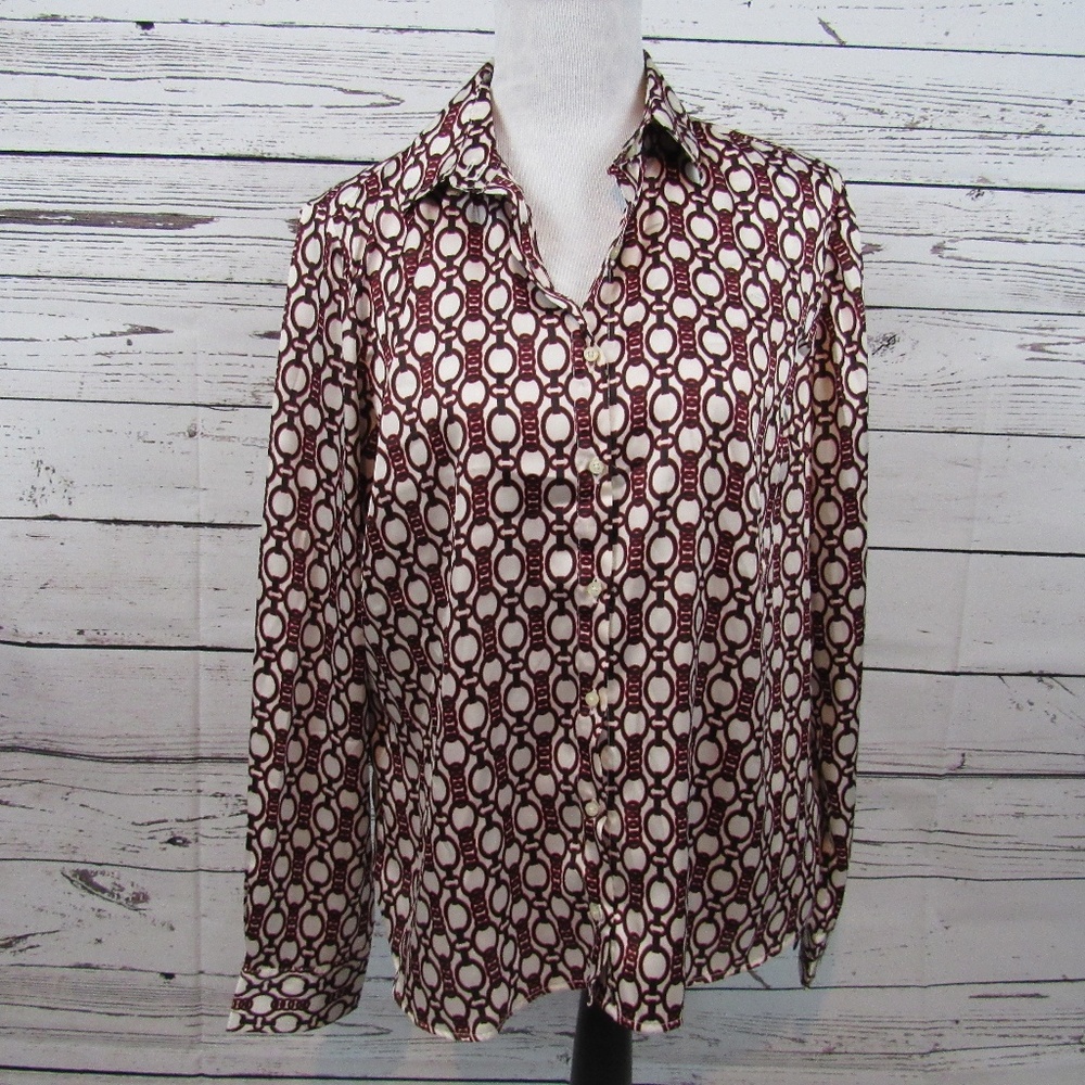 Tommy Hilfiger interlocking links button down top